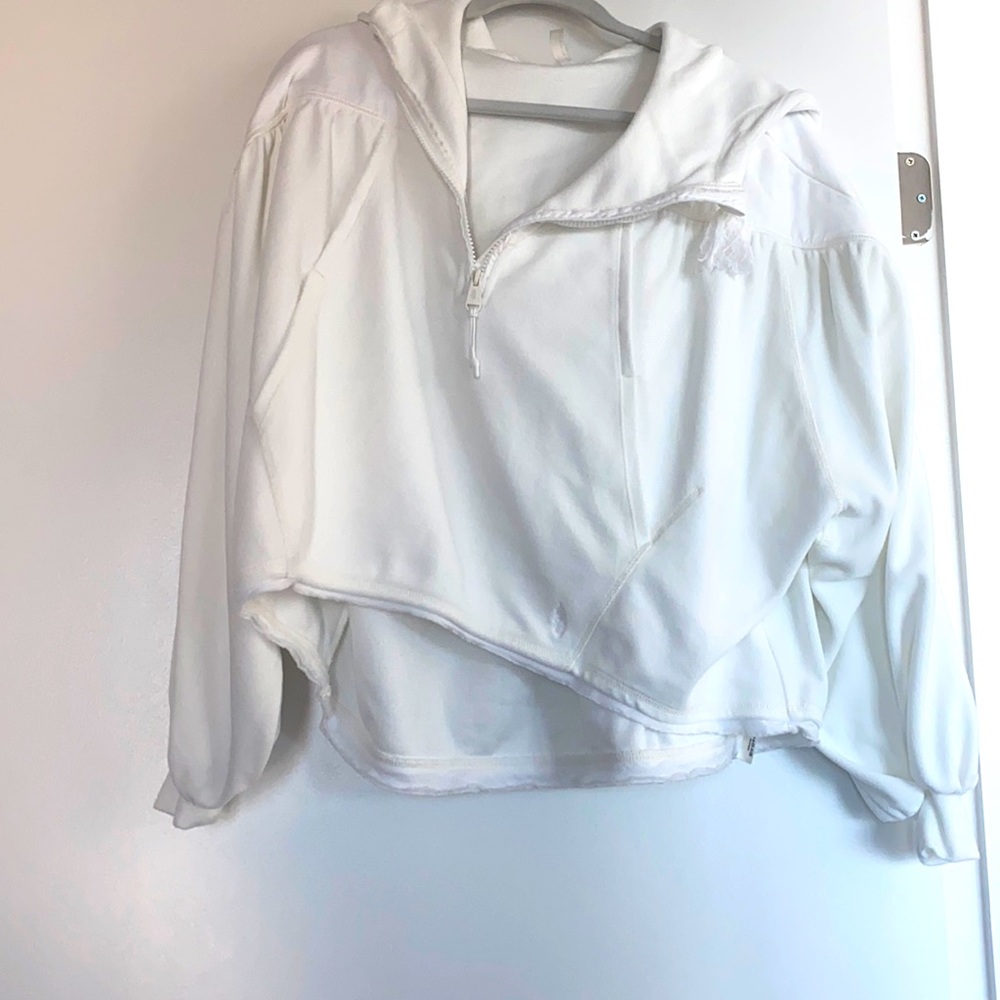 Free people Terry pullover zip up